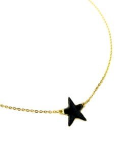 Collana con stella nera