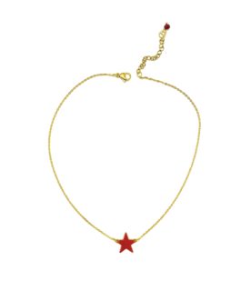 Collana con stella rossa