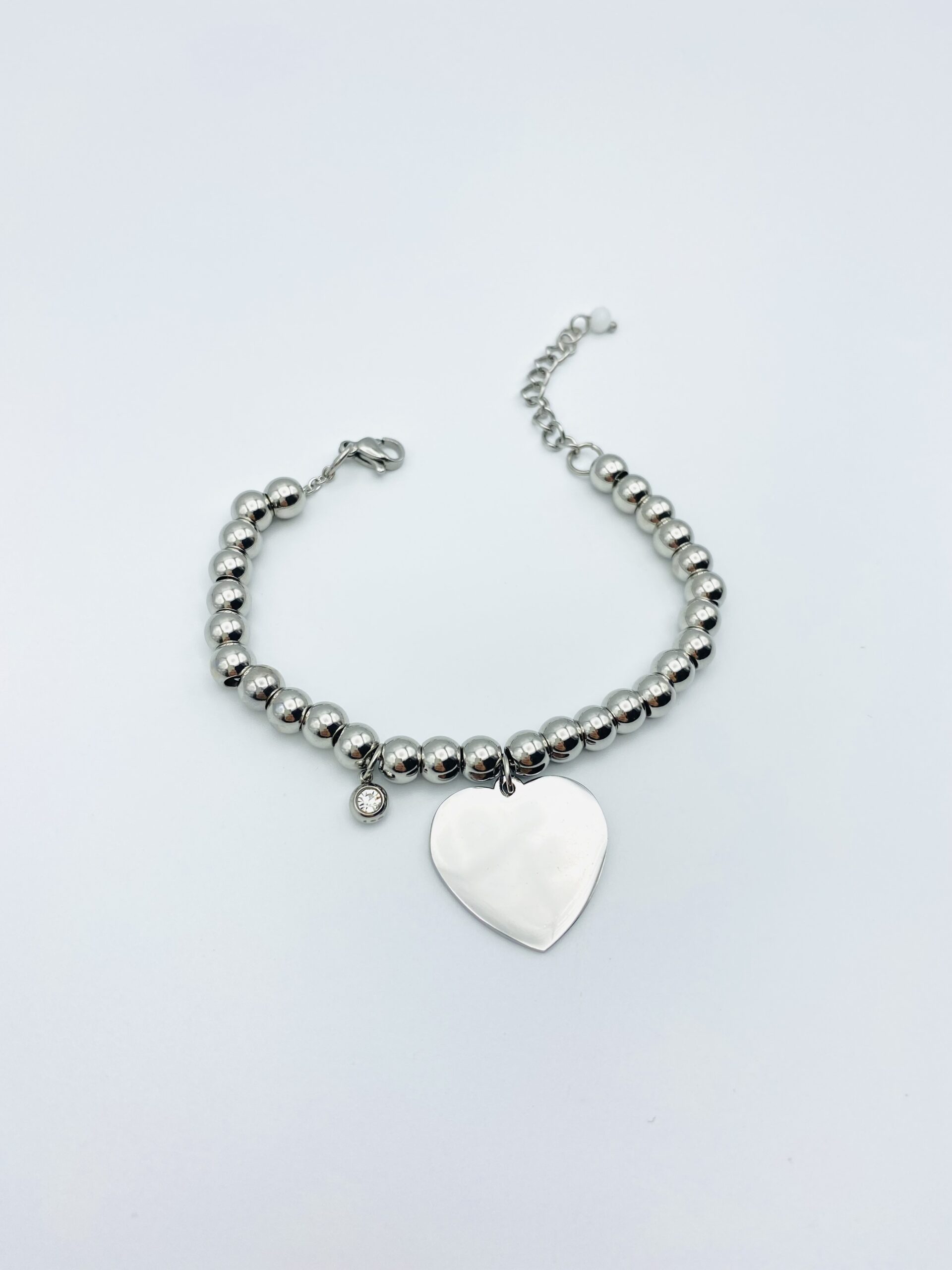 Bracciale cuore maxi arg