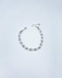 Bracciale rondelle bianco