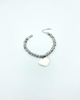 Bracciale rondelle con cuore maxi