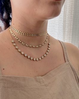 Collana tennis margherite